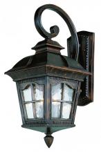  5420 AR - Briarwood 1-Light Rustic, Chesapeake Embellished, Armed Water Glass and Metal Wall Lantern